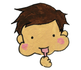 chubby cheeks sticker #4162379