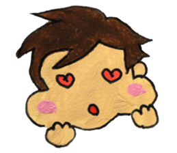 chubby cheeks sticker #4162412