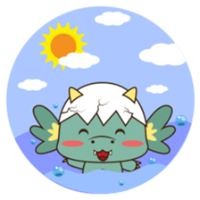 Gon, the water dragon sticker #4162881