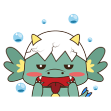 Gon, the water dragon sticker #4162884