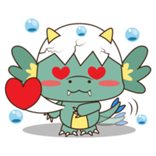 Gon, the water dragon sticker #4162887