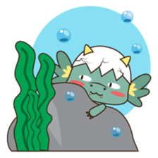 Gon, the water dragon sticker #4162904