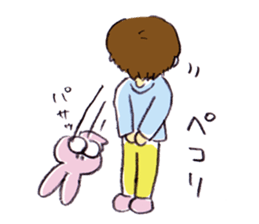 Rabbit boy! sticker #4162968