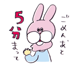 Rabbit boy! sticker #4162973