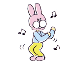 Rabbit boy! sticker #4162976