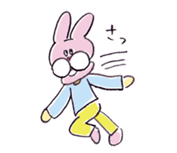 Rabbit boy! sticker #4162987