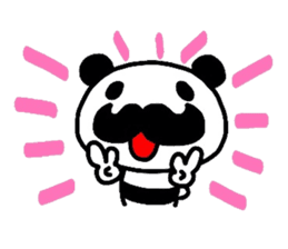 higefusa panda sticker #4164153