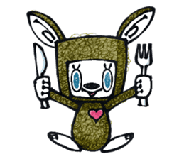 Funny Bunny Shaggy sticker #4164249