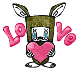 Funny Bunny Shaggy sticker #4164252