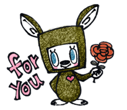 Funny Bunny Shaggy sticker #4164255
