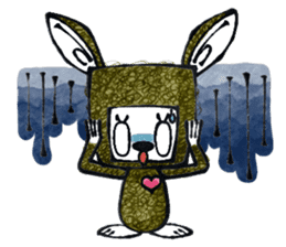 Funny Bunny Shaggy sticker #4164256