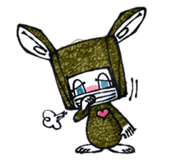 Funny Bunny Shaggy sticker #4164258