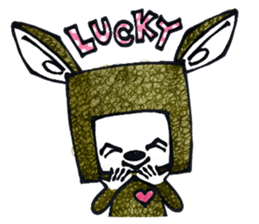 Funny Bunny Shaggy sticker #4164263