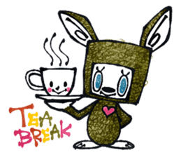 Funny Bunny Shaggy sticker #4164265