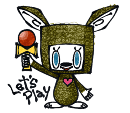 Funny Bunny Shaggy sticker #4164267