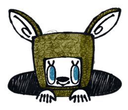 Funny Bunny Shaggy sticker #4164269