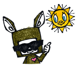 Funny Bunny Shaggy sticker #4164272