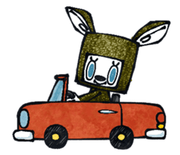 Funny Bunny Shaggy sticker #4164275
