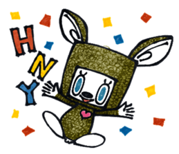 Funny Bunny Shaggy sticker #4164279