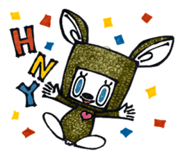 Funny Bunny Shaggy sticker #4164279