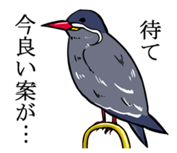 Inca Tern of a white mustache sticker #4164763