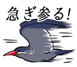 Inca Tern of a white mustache sticker #4164769