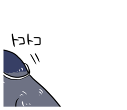 Inca Tern of a white mustache sticker #4164780