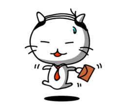 Cat of company employee sticker #4164840