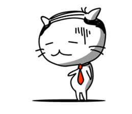 Cat of company employee sticker #4164842