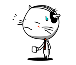 Cat of company employee sticker #4164866