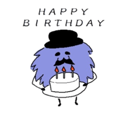 Gentleman of a furball sticker #4165013