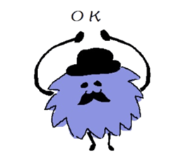 Gentleman of a furball sticker #4165022