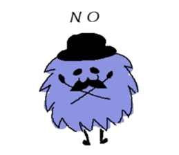 Gentleman of a furball sticker #4165023