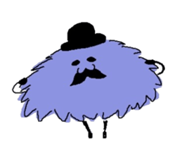 Gentleman of a furball sticker #4165034