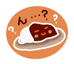 I want to eat curry. sticker #4165203