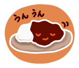 I want to eat curry. sticker #4165226