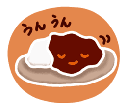 I want to eat curry. sticker #4165226