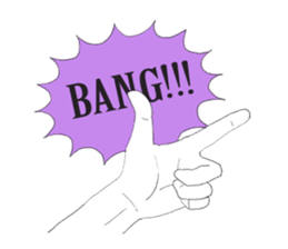 I convey thought by hand. sticker #4165364