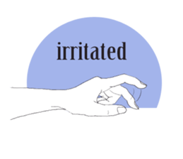 I convey thought by hand. sticker #4165365