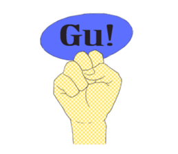 I convey thought by hand. sticker #4165367