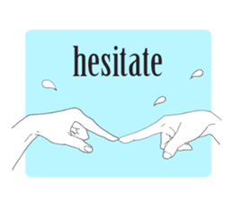 I convey thought by hand. sticker #4165370