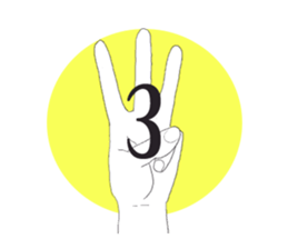 I convey thought by hand. sticker #4165372