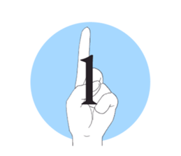 I convey thought by hand. sticker #4165374