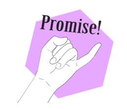 I convey thought by hand. sticker #4165375