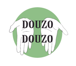 I convey thought by hand. sticker #4165378