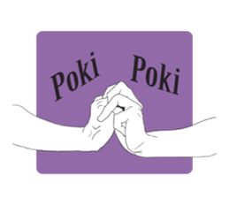 I convey thought by hand. sticker #4165379