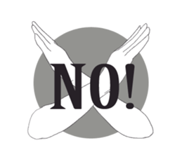 I convey thought by hand. sticker #4165381