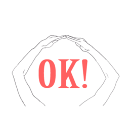 I convey thought by hand. sticker #4165382