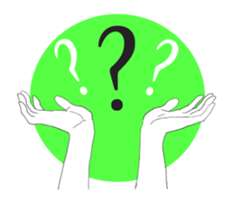 I convey thought by hand. sticker #4165388