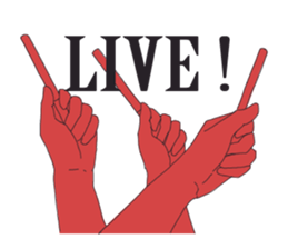 I convey thought by hand. sticker #4165393